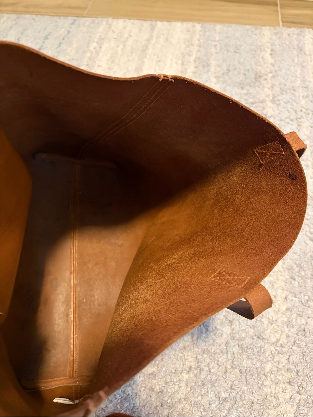 Madewell The Transport Tote English Saddle Brown Leather Classic Shoulder Bag - Picture 10 of 15